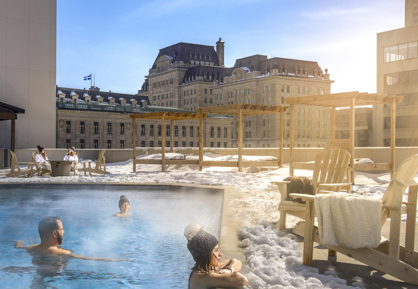 Hilton Quebec - Baignade en hiver