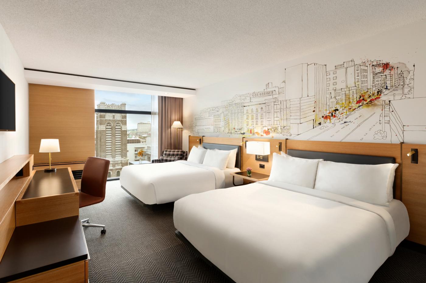 Hôtel PUR Québec - superior room with 2 Queen beds