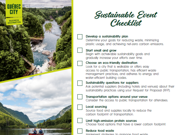 Sustainability Event Checklist