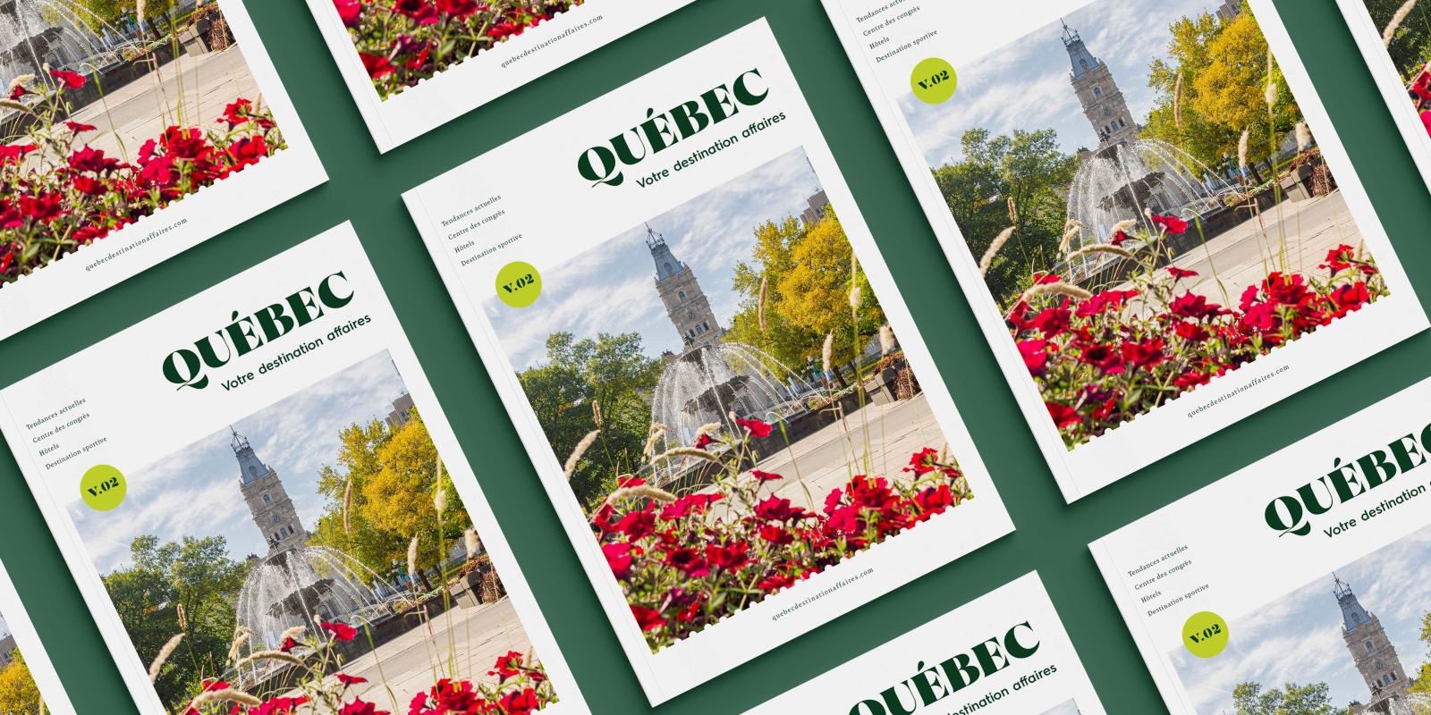 Page couverture du nouveau magazine de Québec Destination affaires