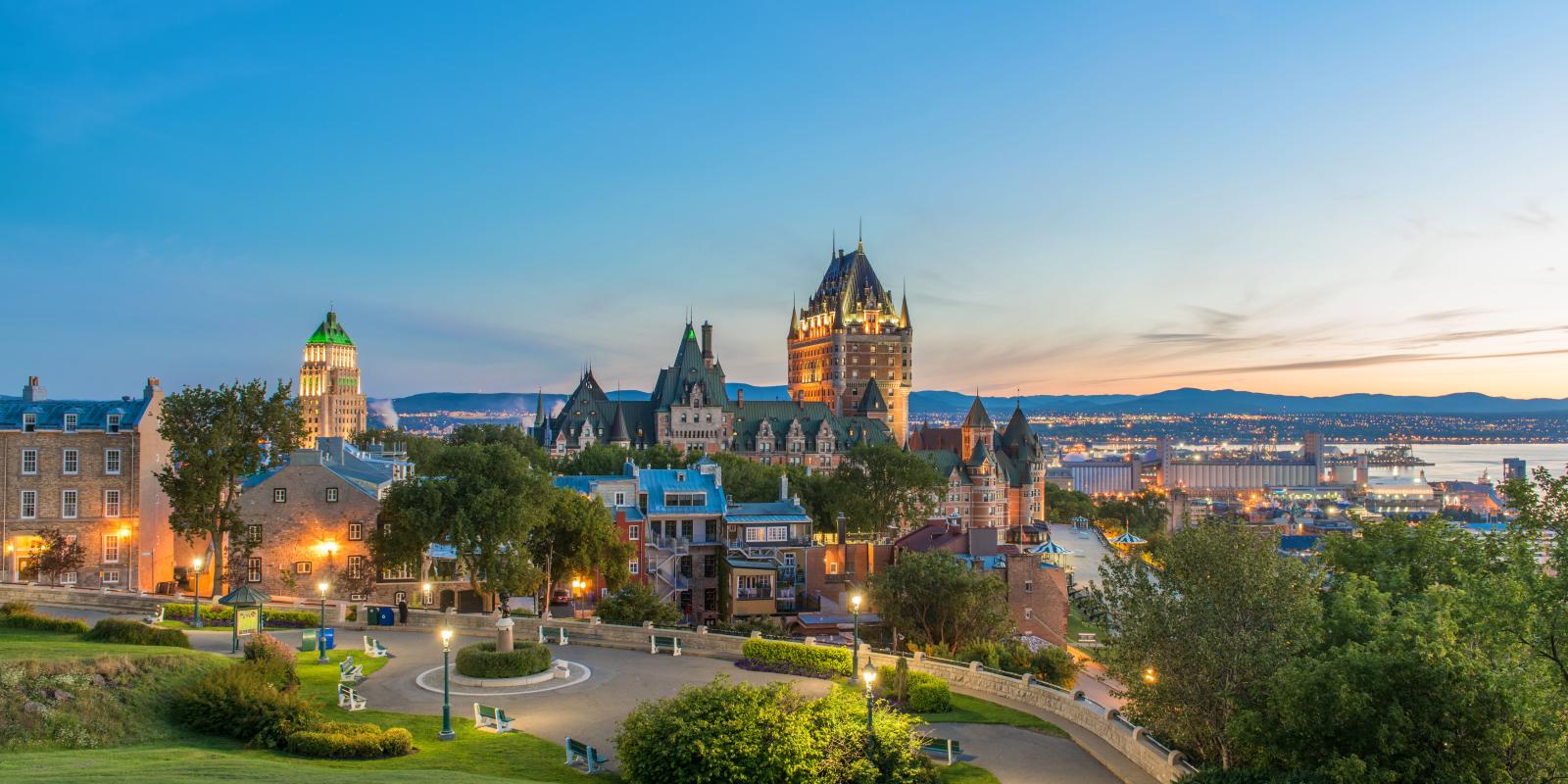 Vue sur le château Frontenac