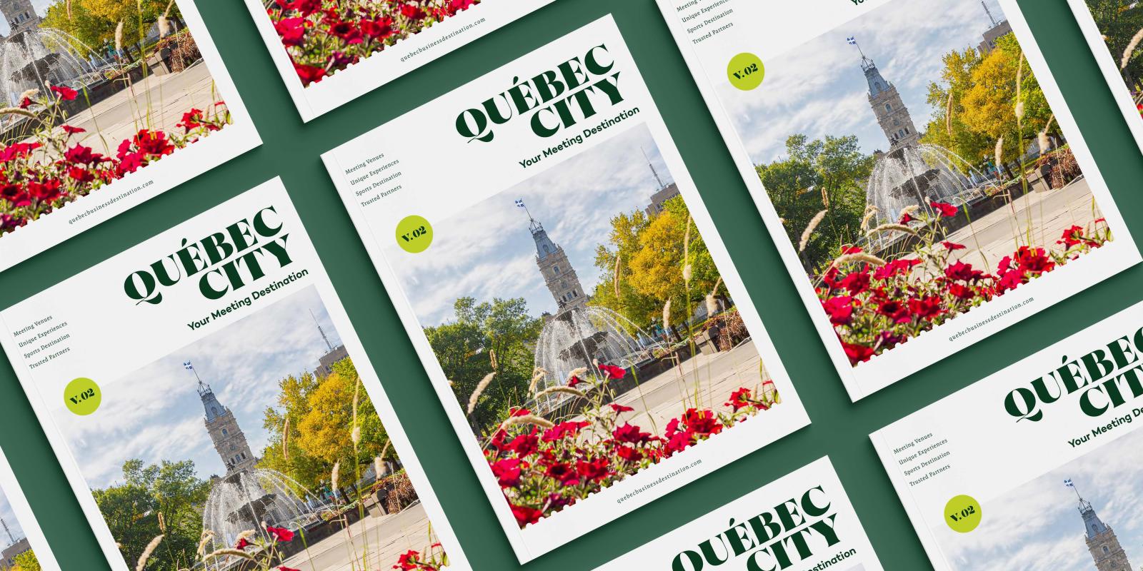 Cover page of the new Québec City Business Destination magazine